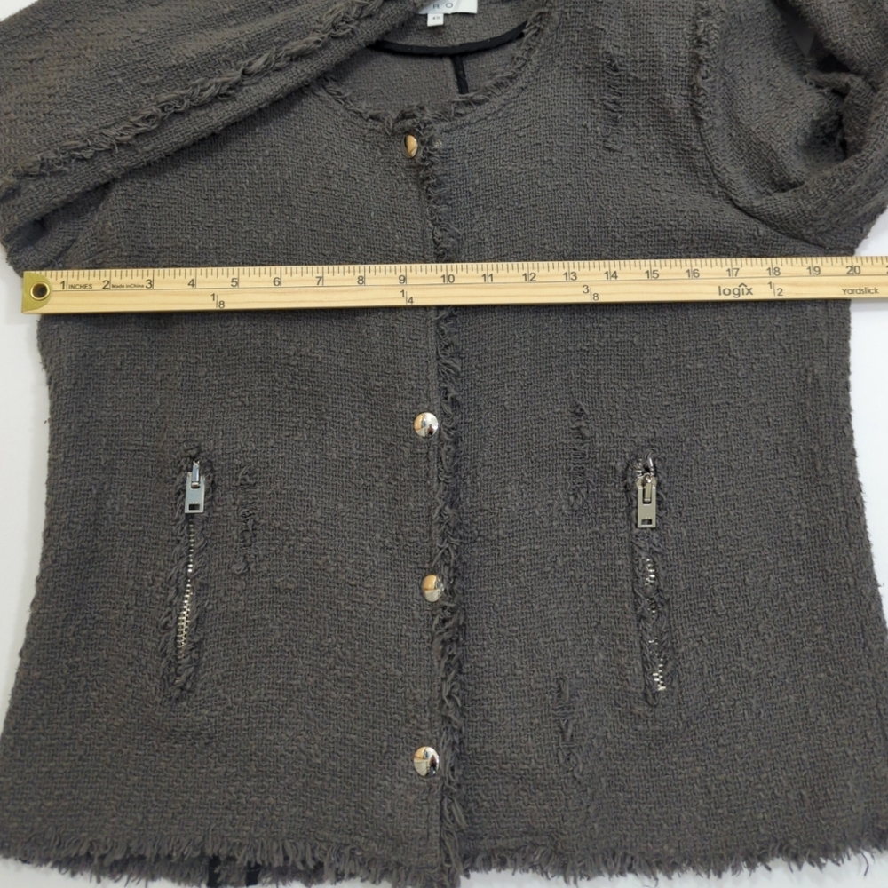 IRO Agnette Jacket In Anthracite - Picture 10 of 13